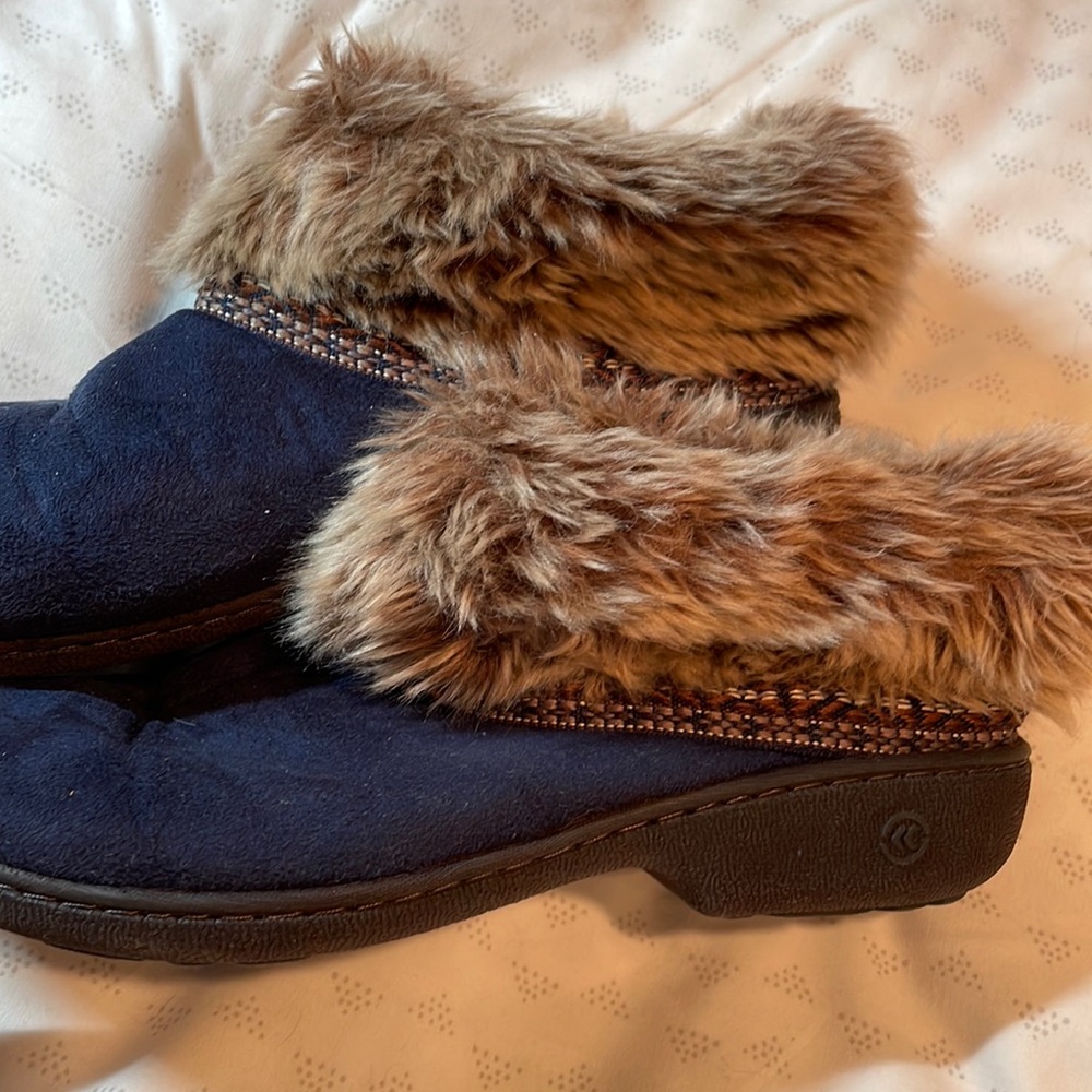 Isotoner slippers, hard sole